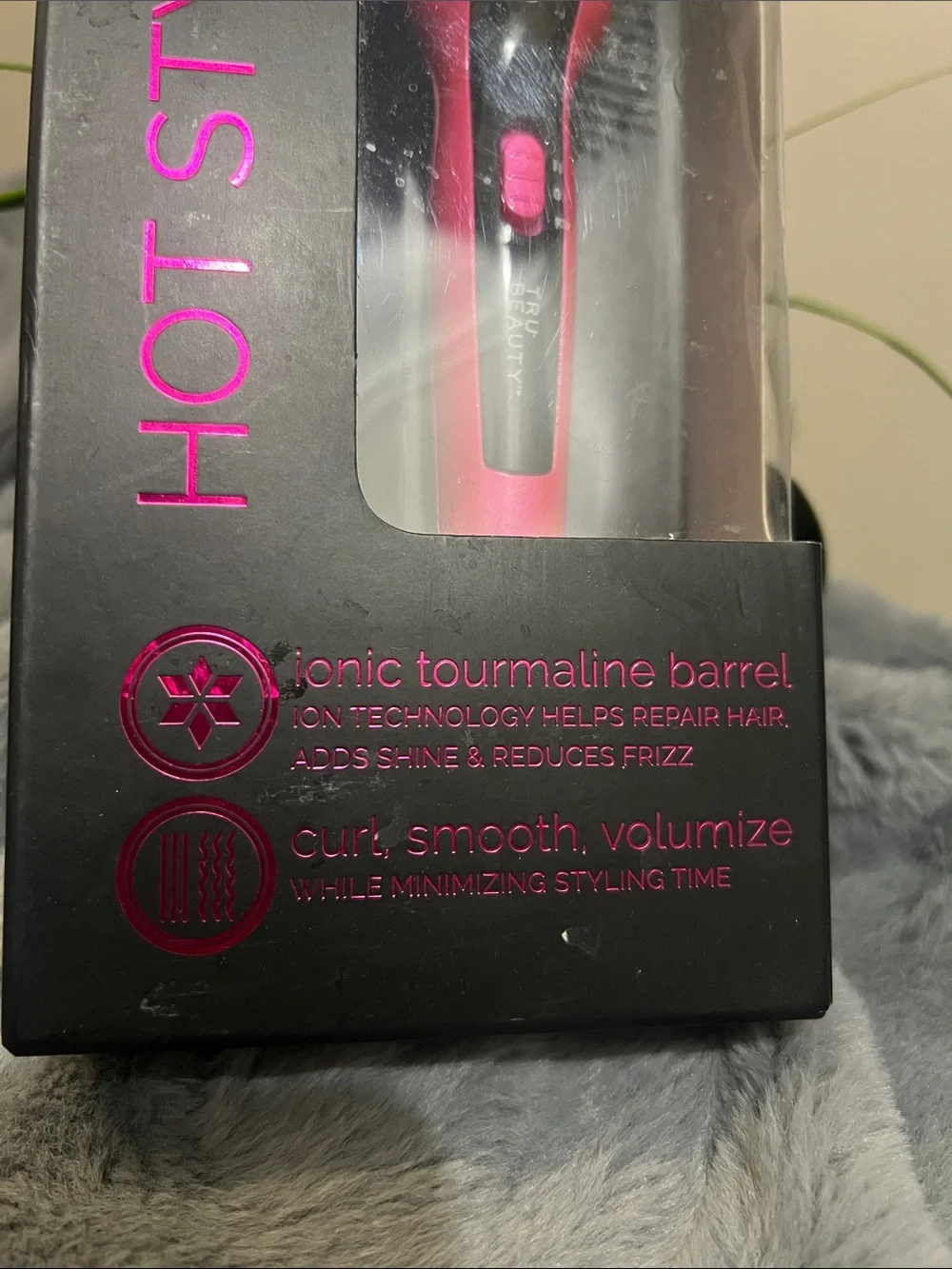 TruBeauty Pink Hot Styling Brush — Smooth & Volumize